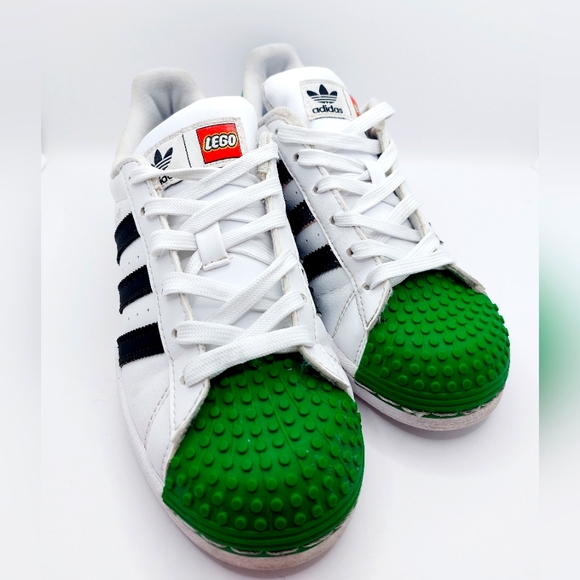 adidas Other - White and Green Adidas Lego x Adidas originals Superstar 360 Size 4